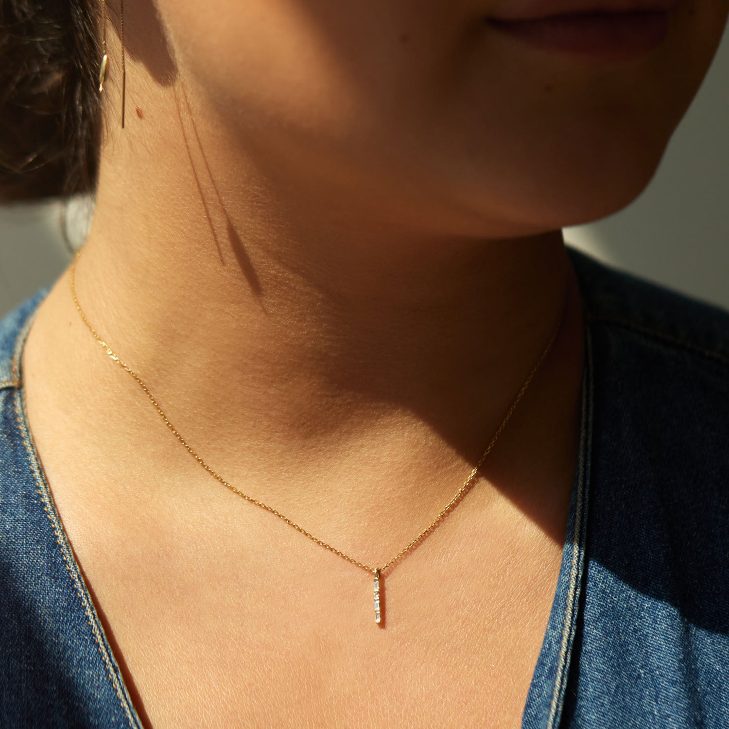 Diamond Solitude Necklace 