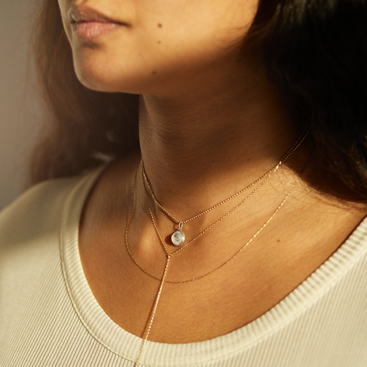 Give You The Moon Charm, Yellow Gold
