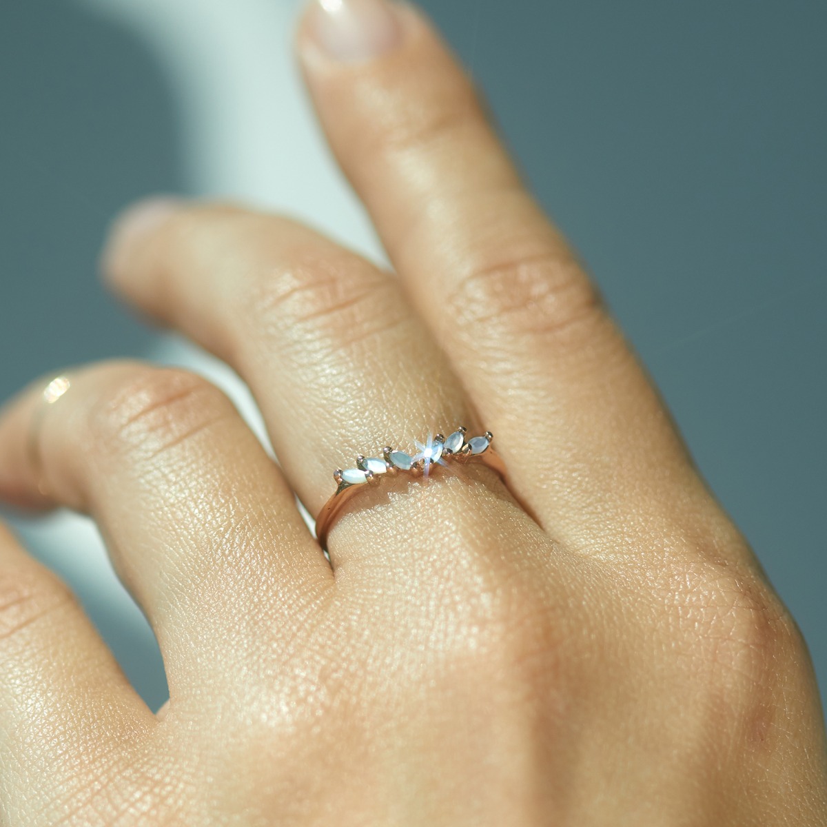 Jasmine Ring, Mother of Pearl 