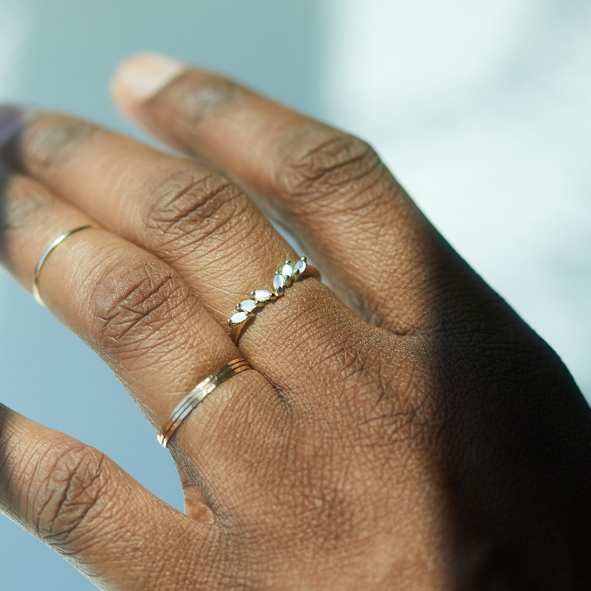 Jasmine Ring, Mother of Pearl