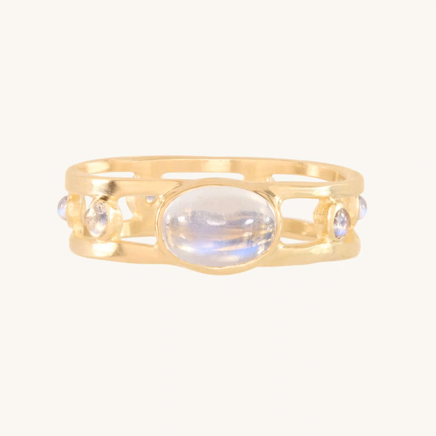 Via III Moonstone Ring 