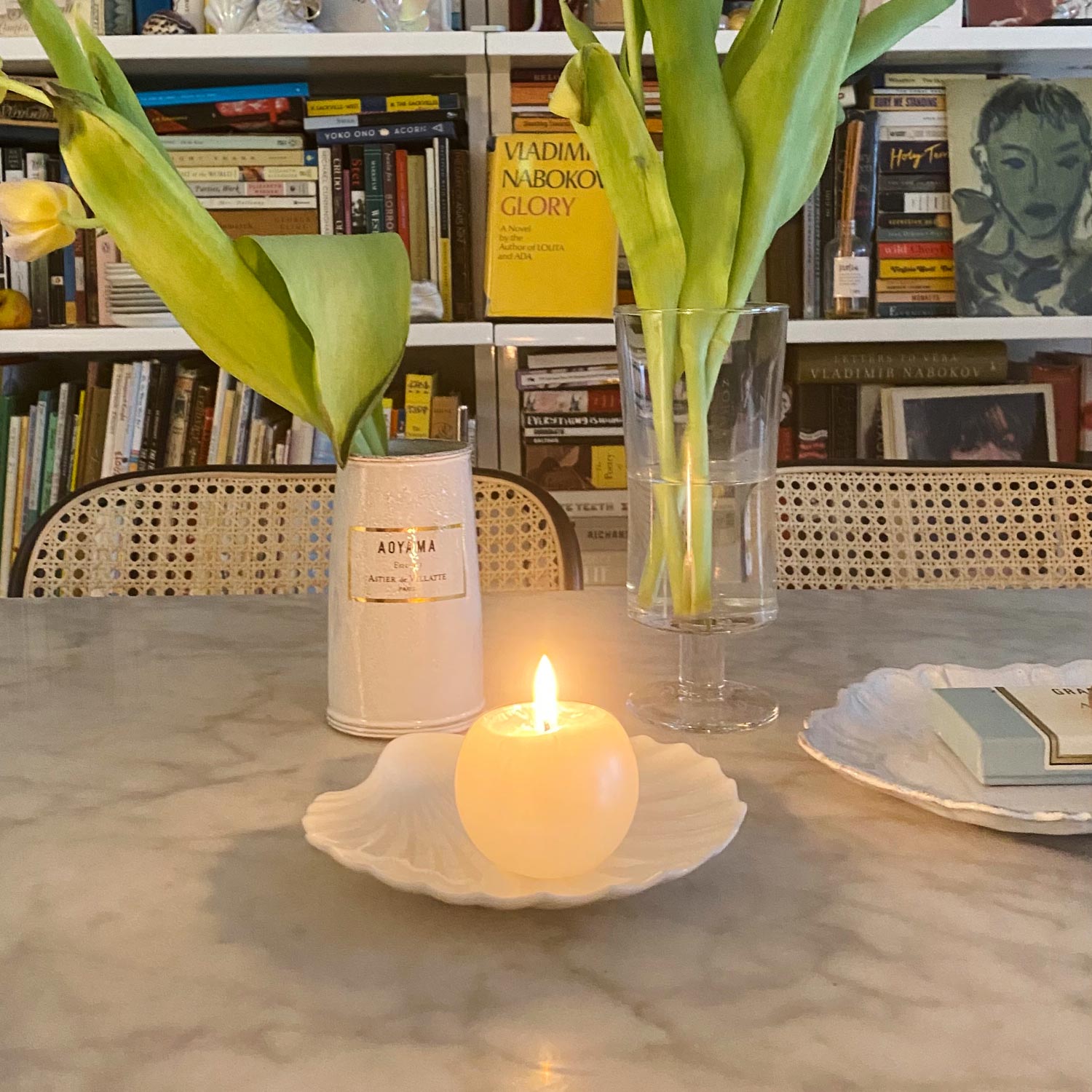 Pearl on Fire Candle 
