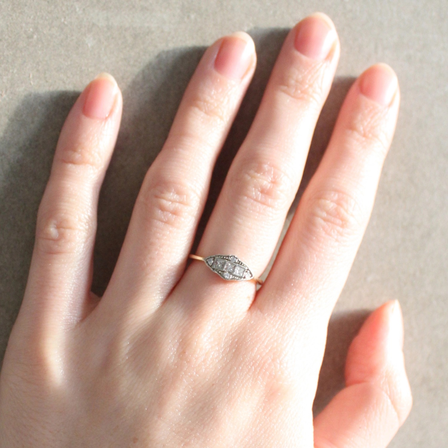Machine Age Diamond Ring