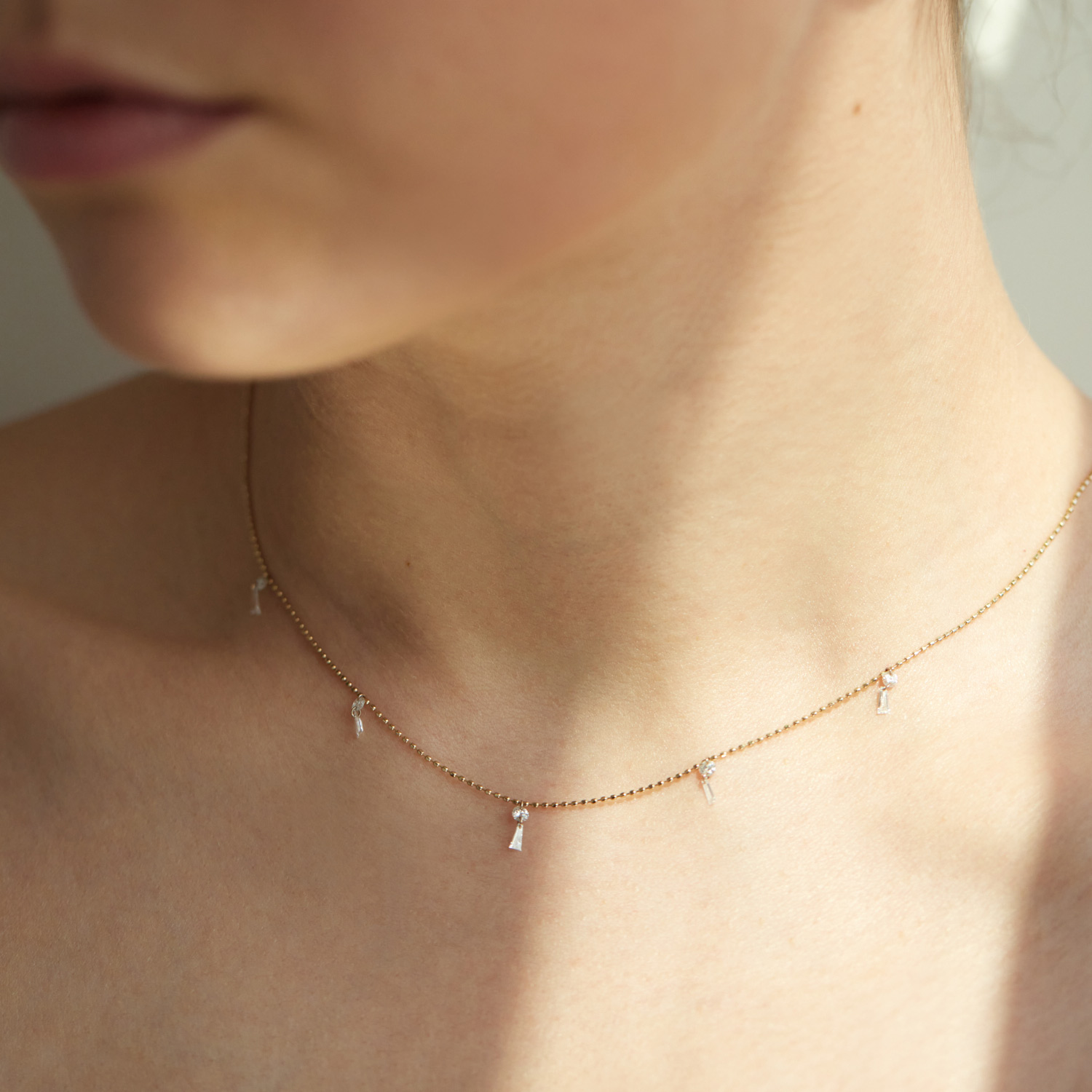 Diamond Tassel Necklace 