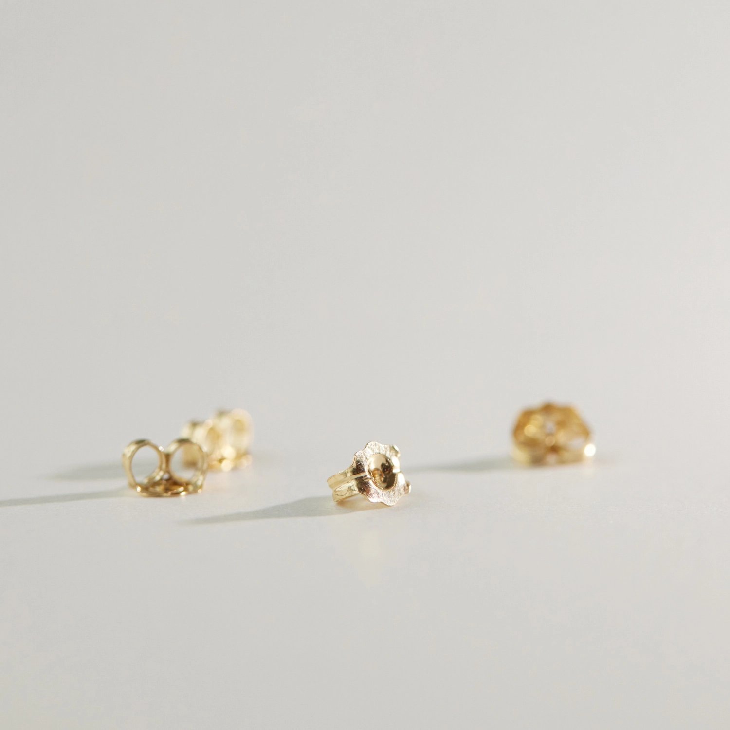 Earring Back, Yellow Gold (single) 