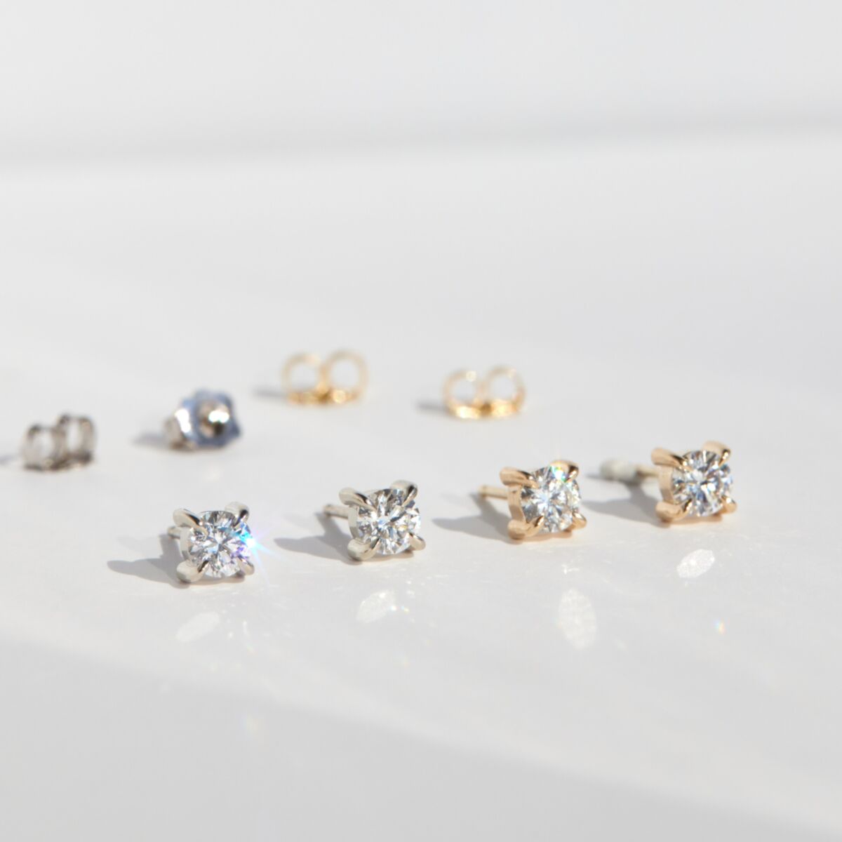 Earring Back, Yellow Gold (single)