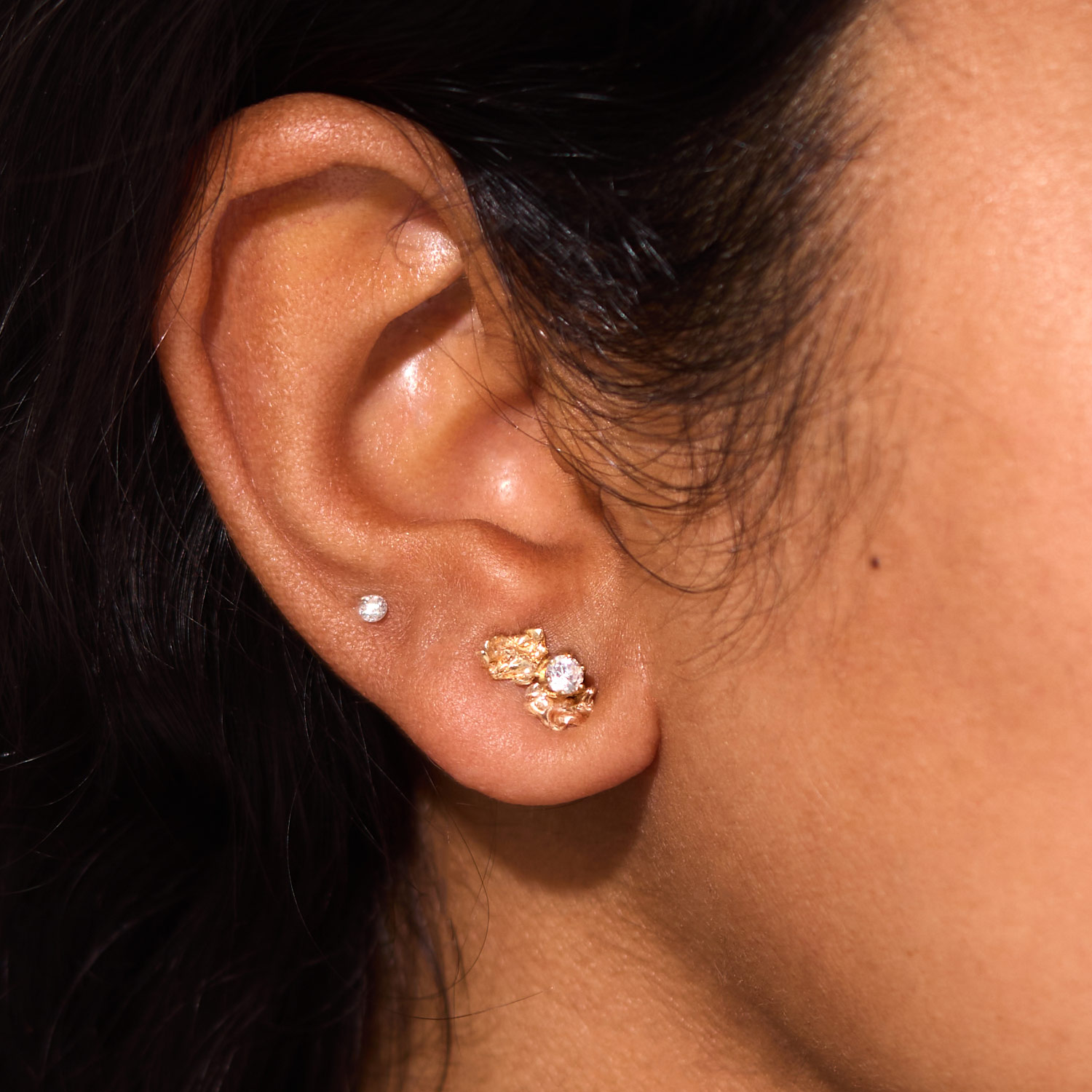 Baby's Breath Earring, Diamond (single) 