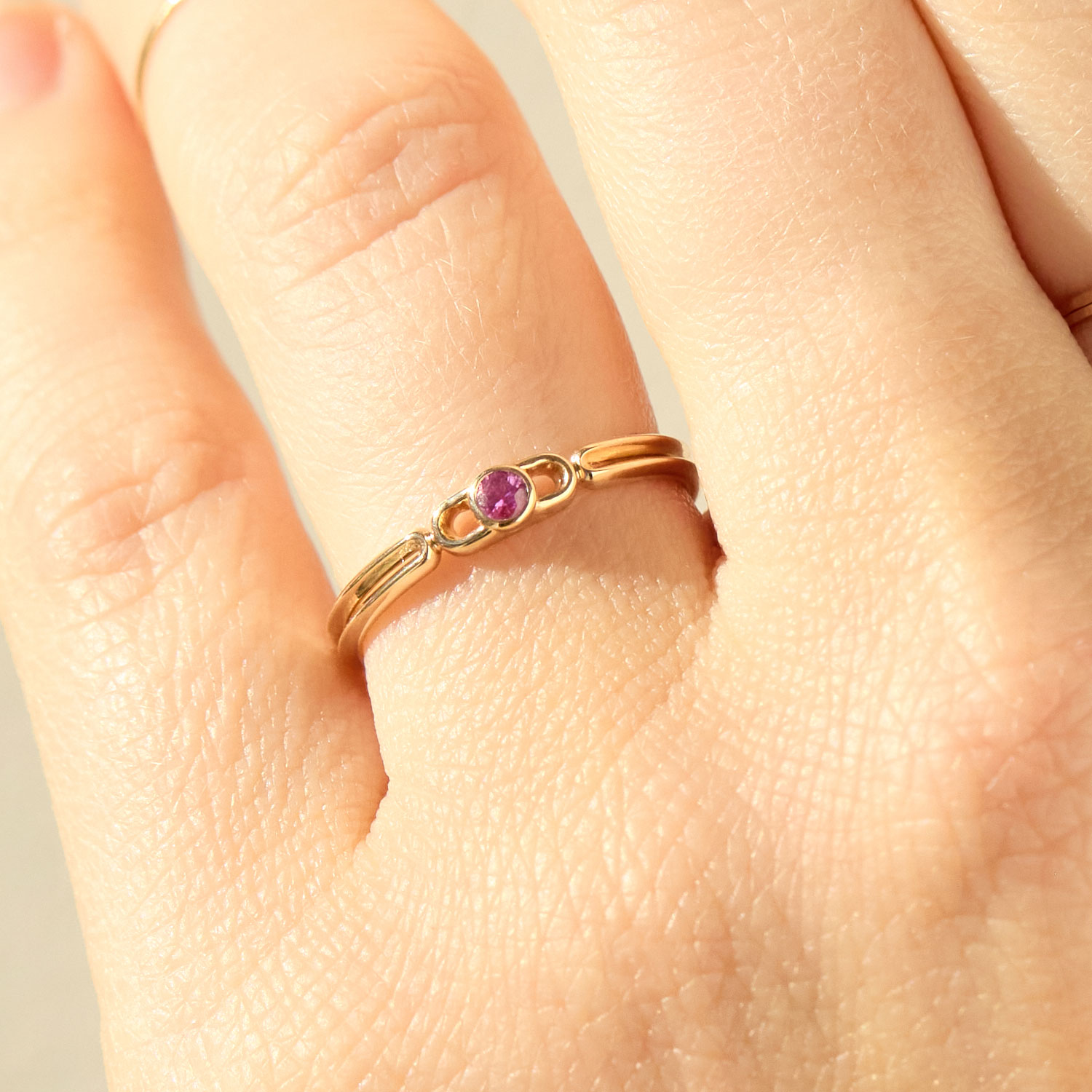 Encounter Ring, Pink Sapphire 