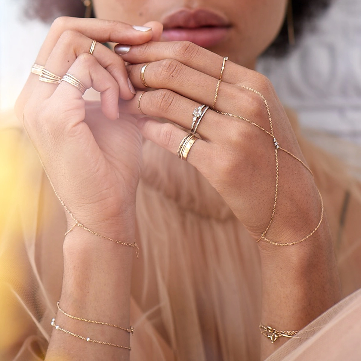 Fairy Light Eternity Black Diamond Band