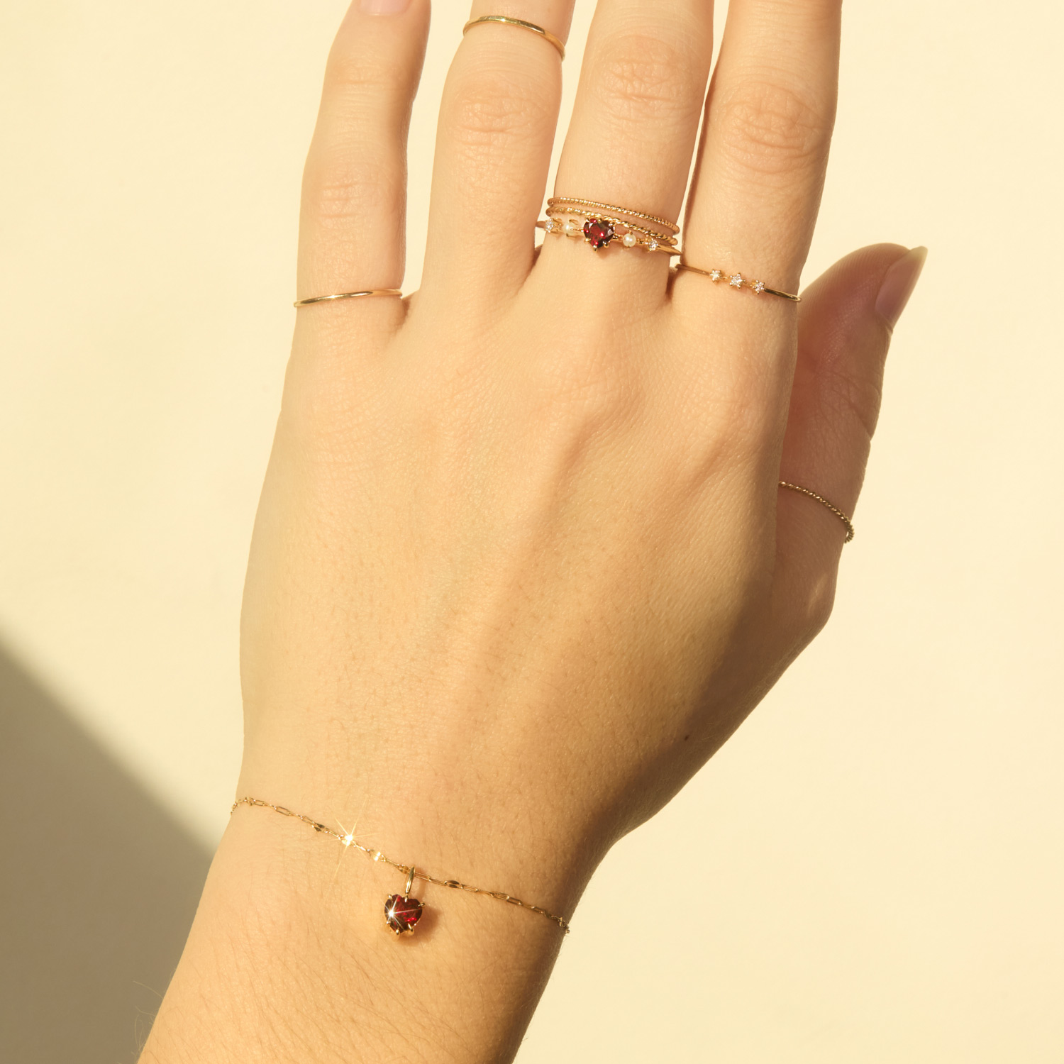 Great Heart Garnet Ring