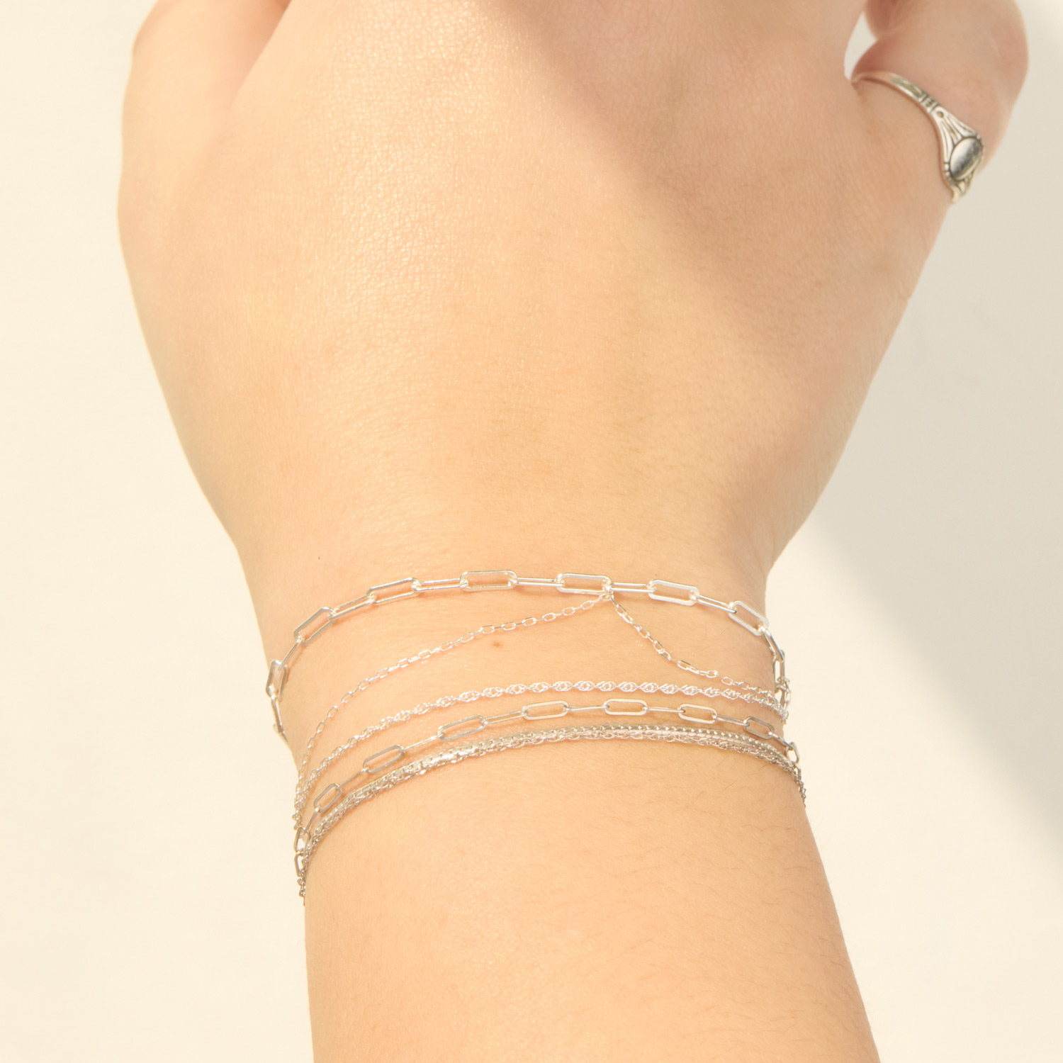 Spun Silver Bracelet