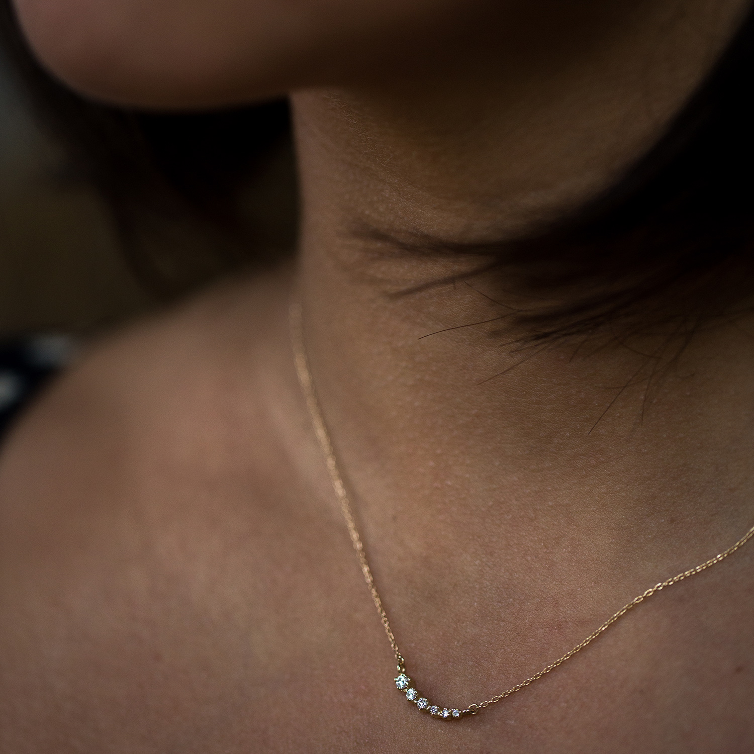 Diamond Shooting Star Necklace 
