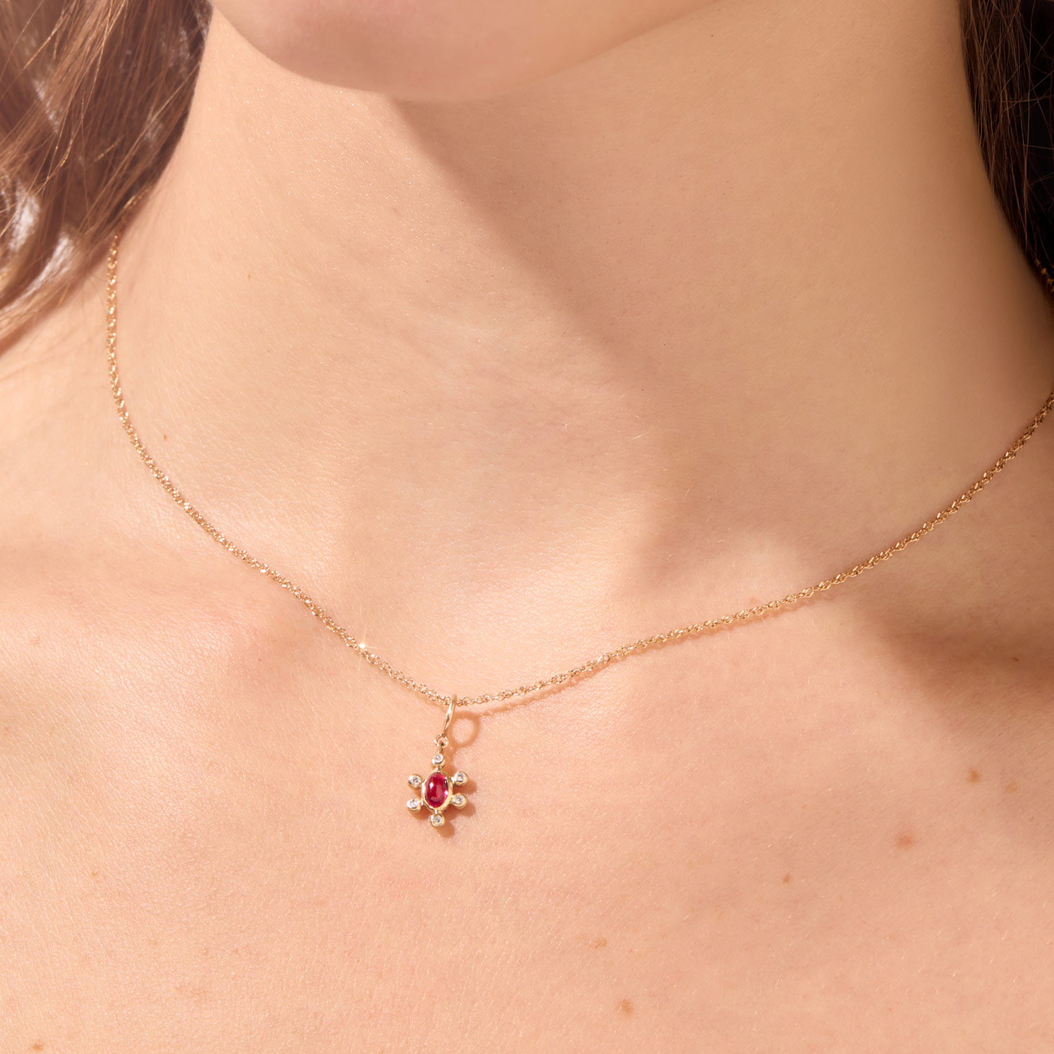 Piccola Stella Ruby Pendant 