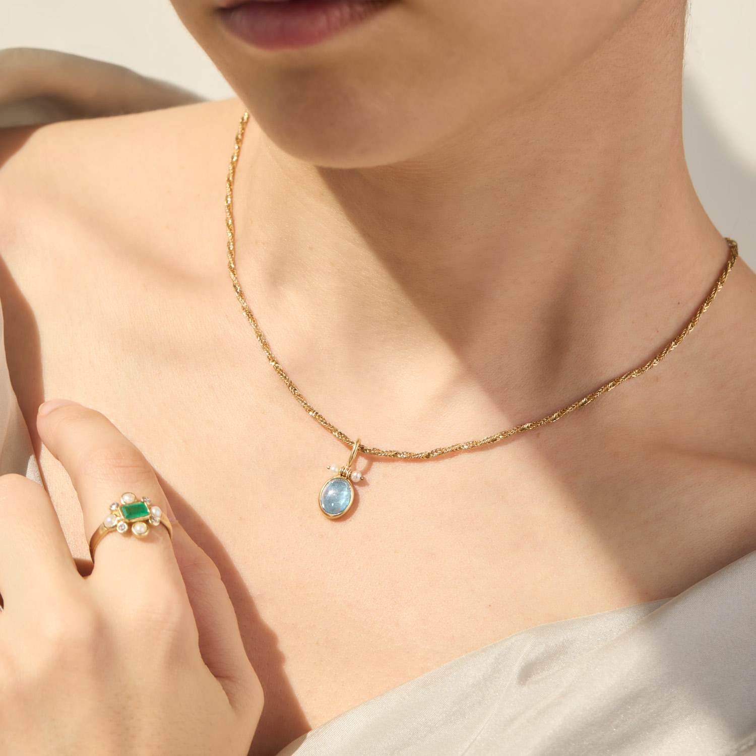 Pebele Aquamarine Pendant