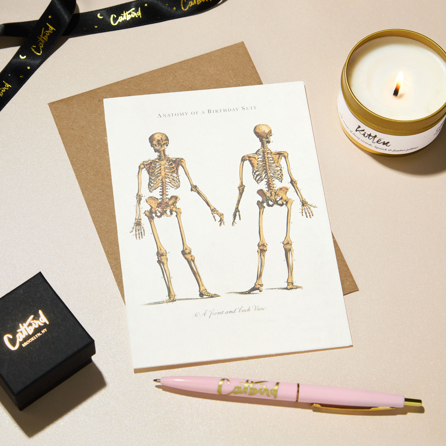 Anatomy Of A Birthday Suit Birthday Card 