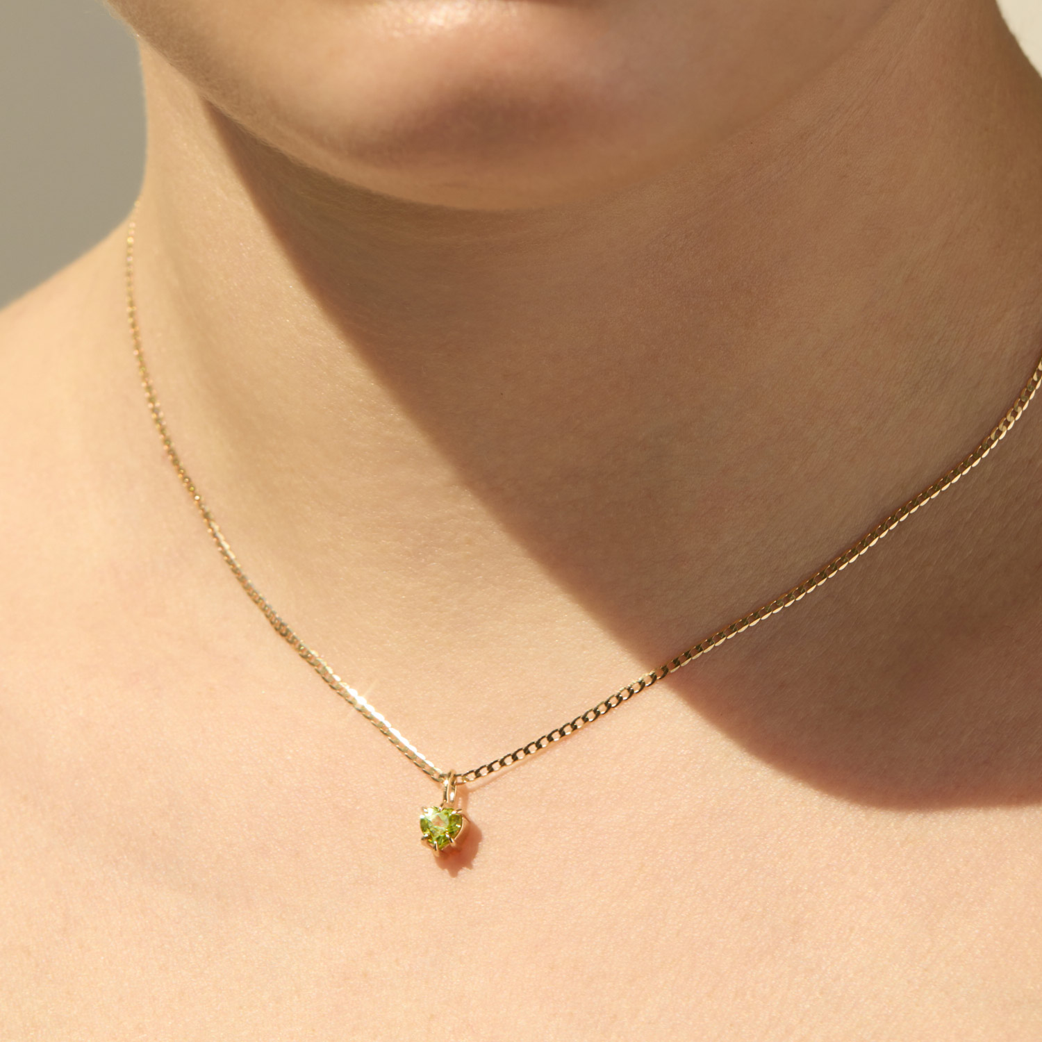 Great Heart Peridot Charm 