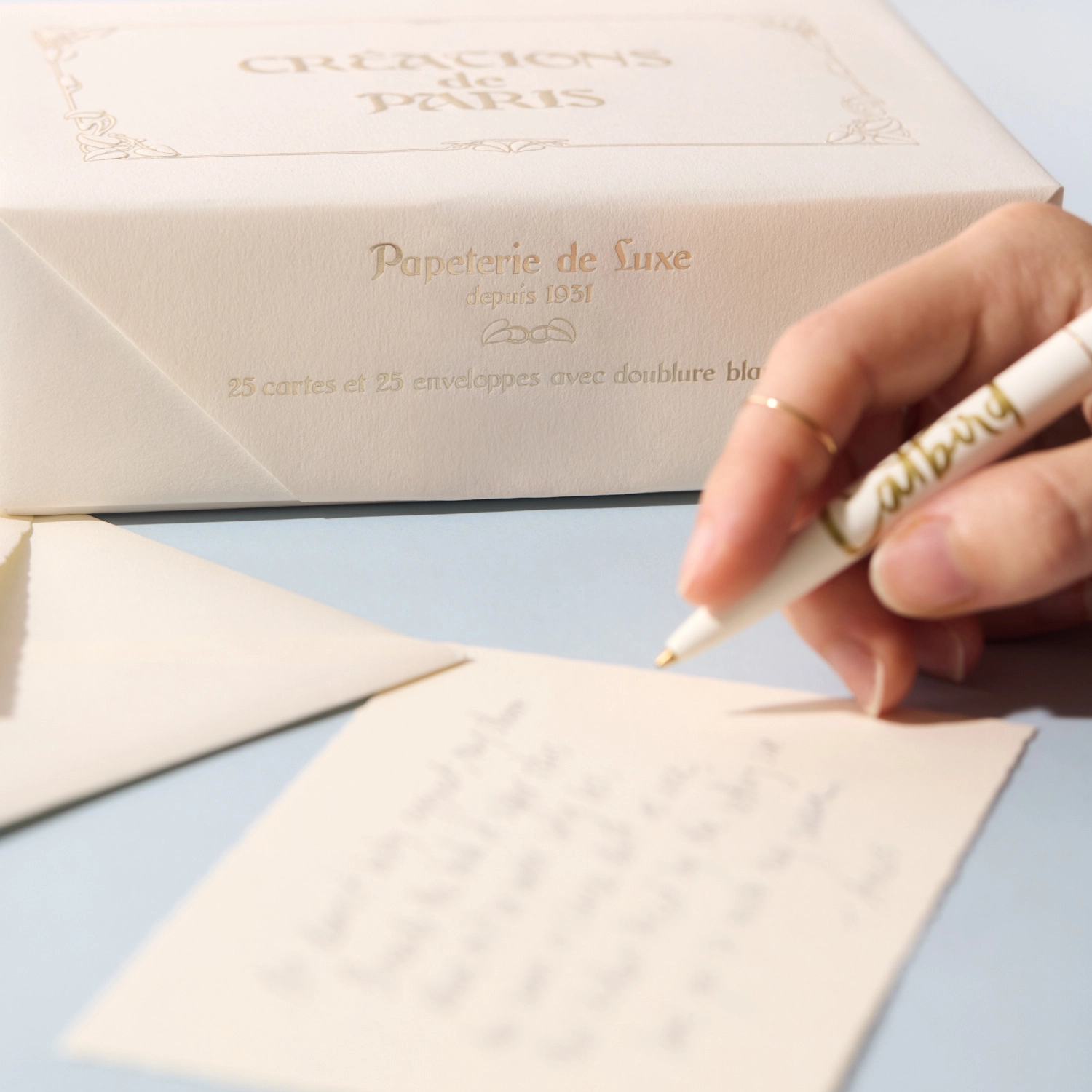 Crè°·ations de Paris Stationery Set, Ivory 