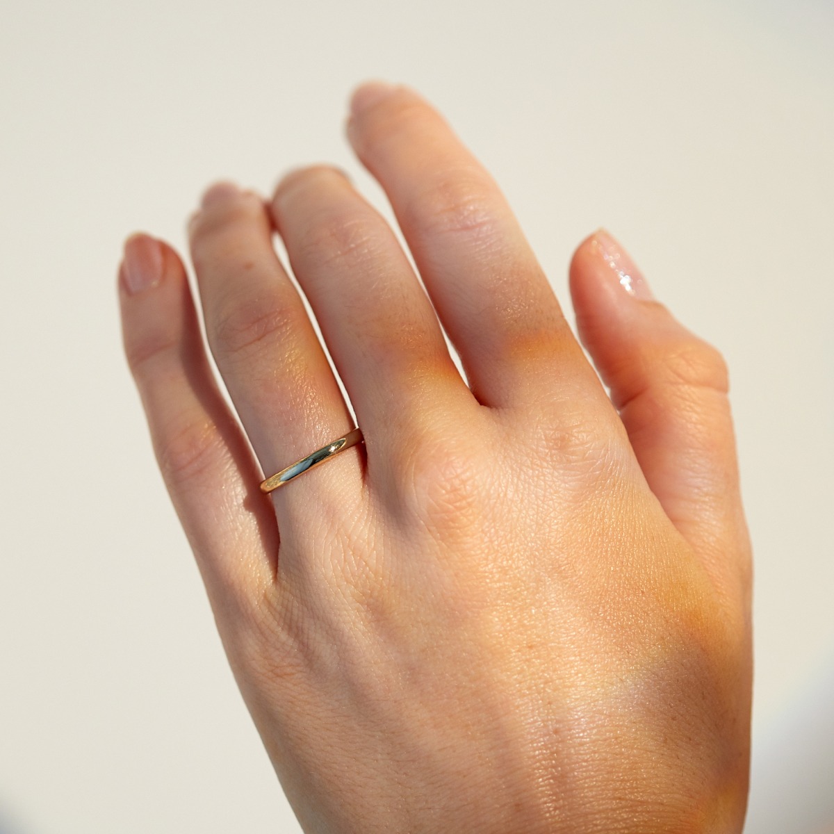 Catbird Classic Wedding Bands, Half Round Band, 2mm