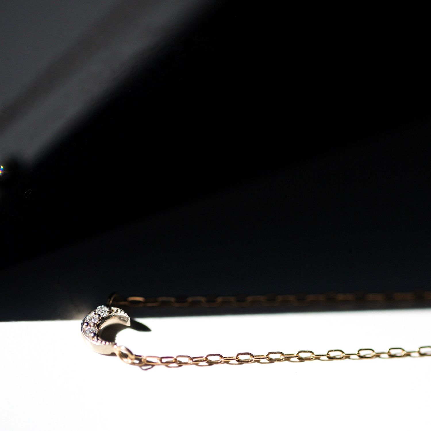 Tiny Crescent Moon Necklace