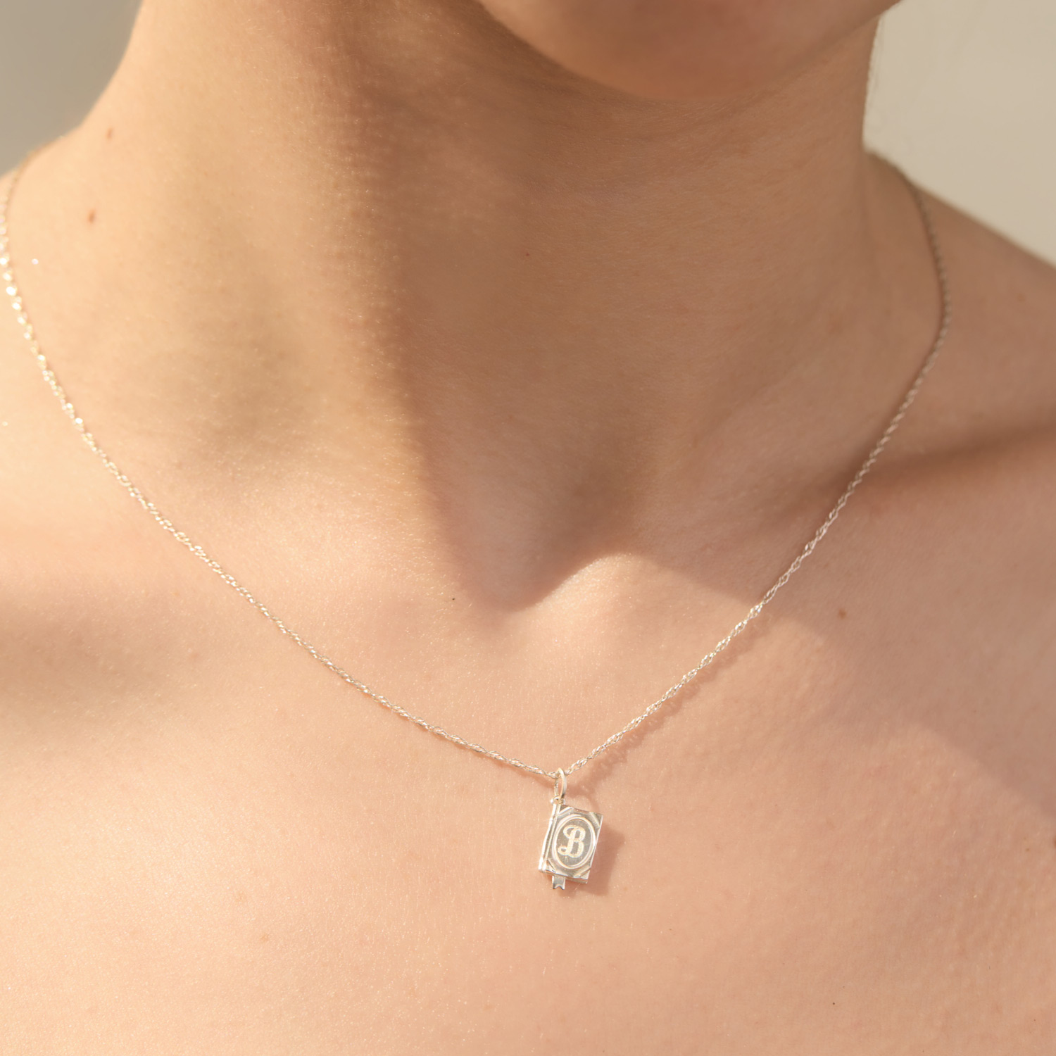 Songbook Silver Book Charm 