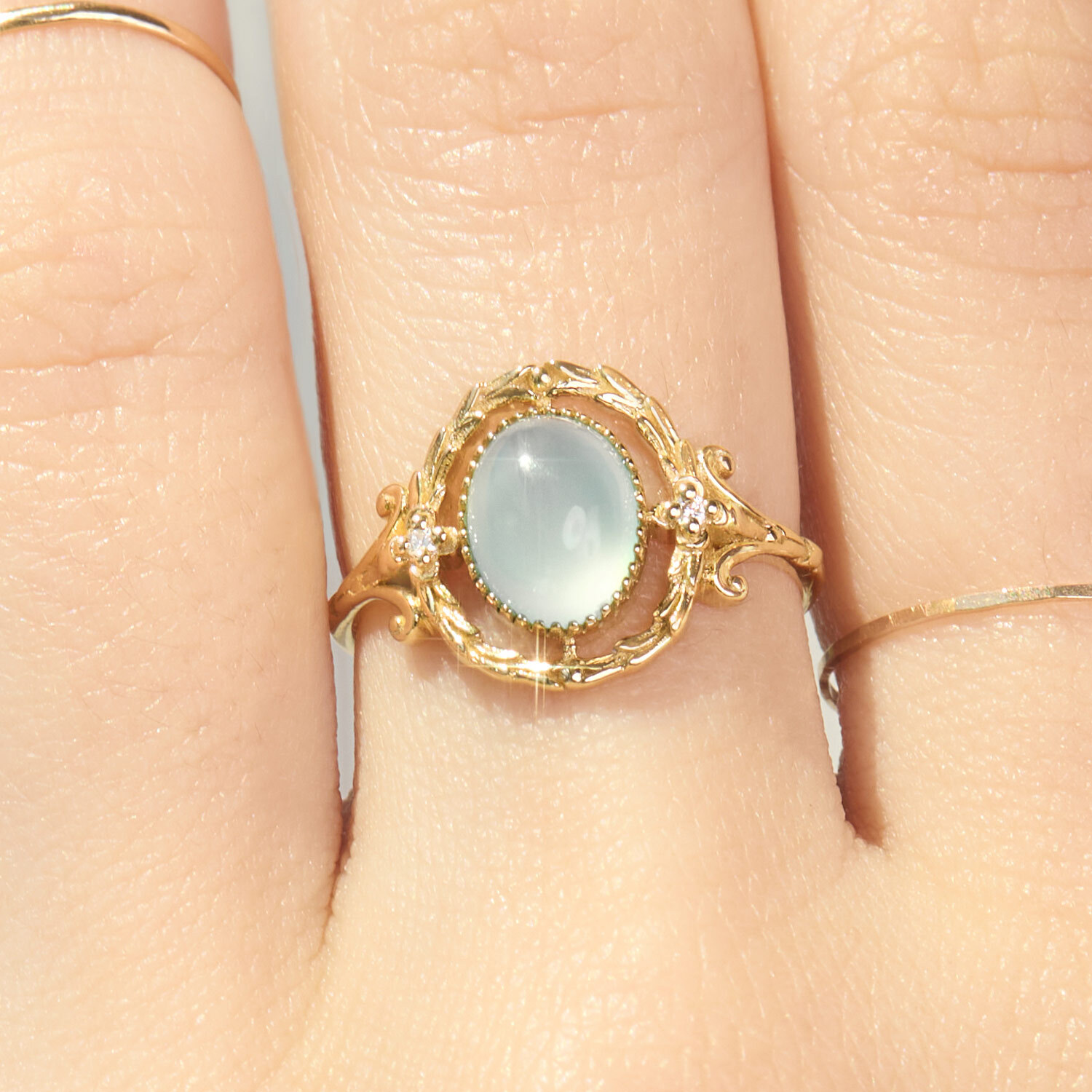 Forget Me Not Gold Ring 