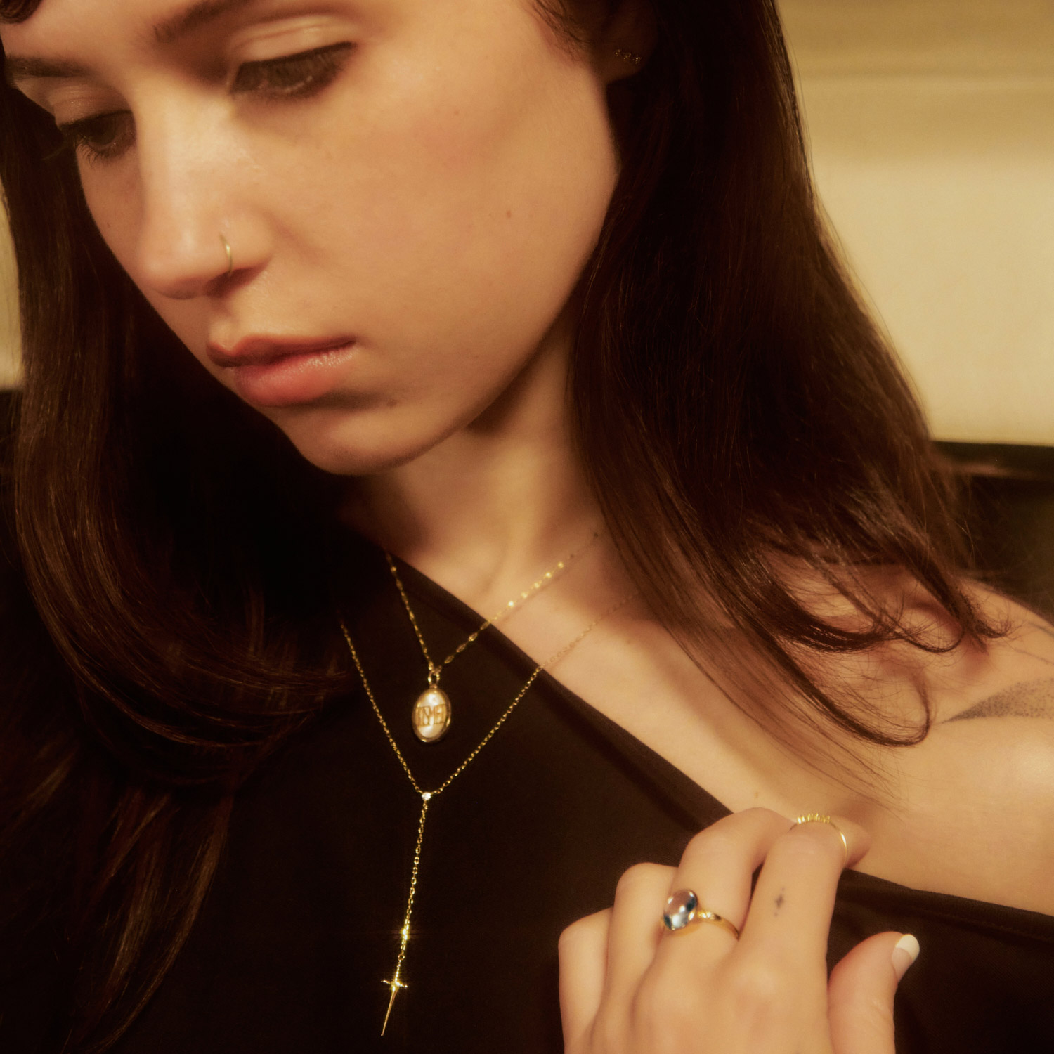 Tender Touches Silver Dagger Necklace 