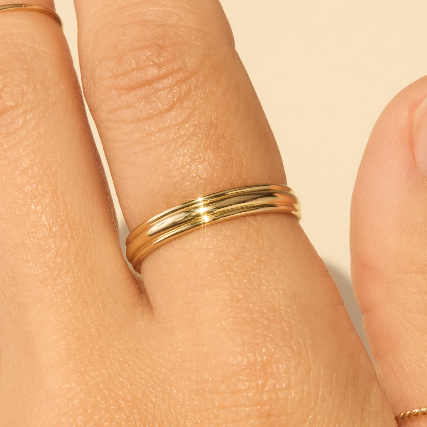 Raceway Gold Ring 