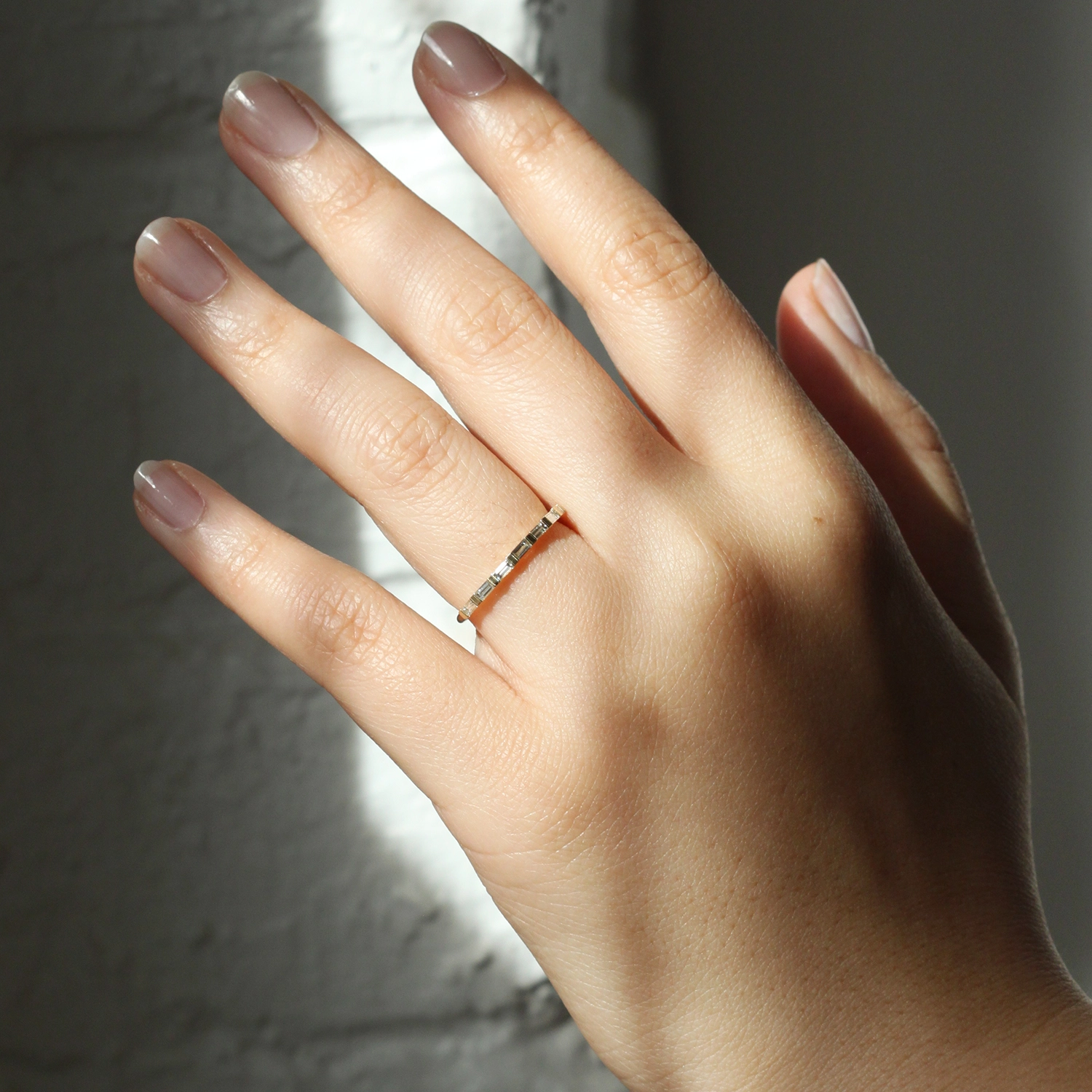 Baguette Half Eternity Ring 