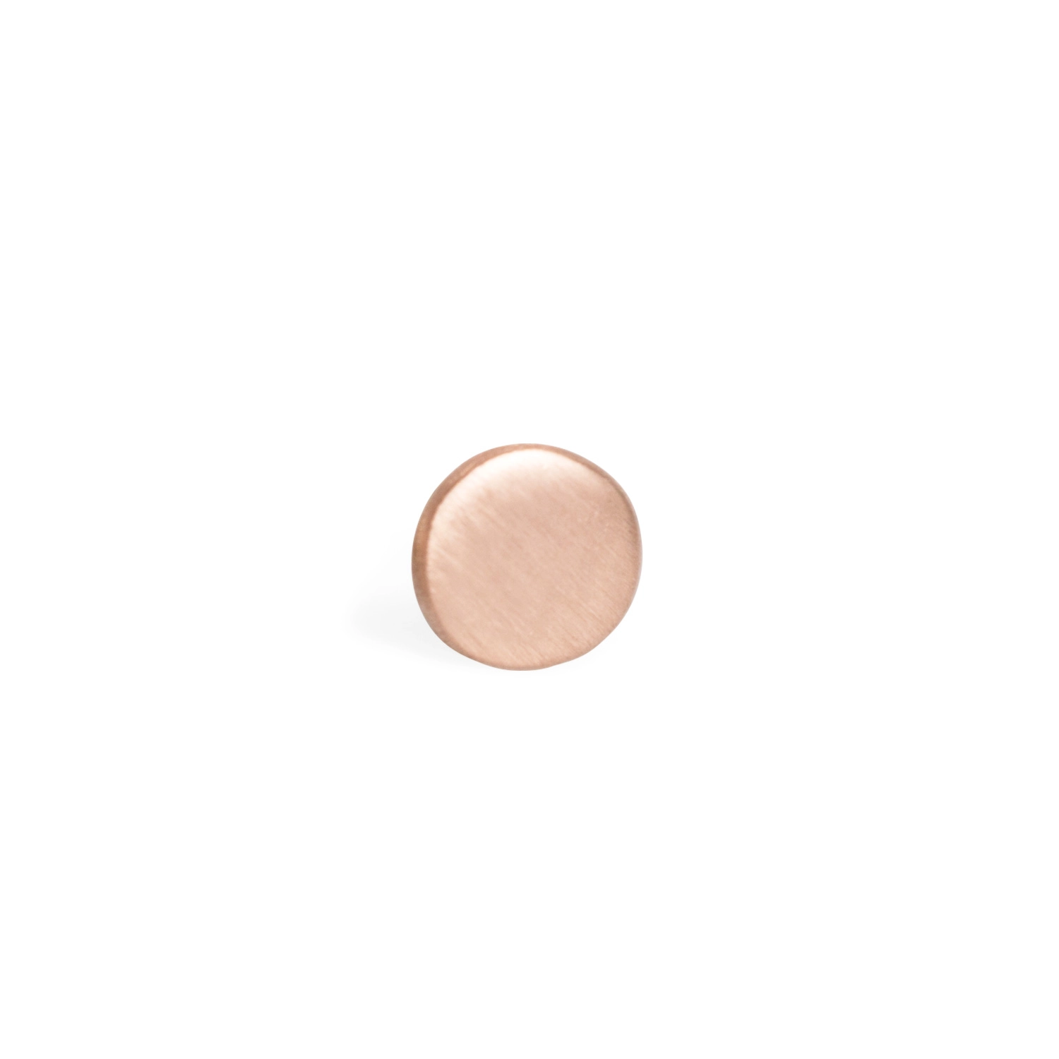 Dot Stud Earring, rose gold (single)