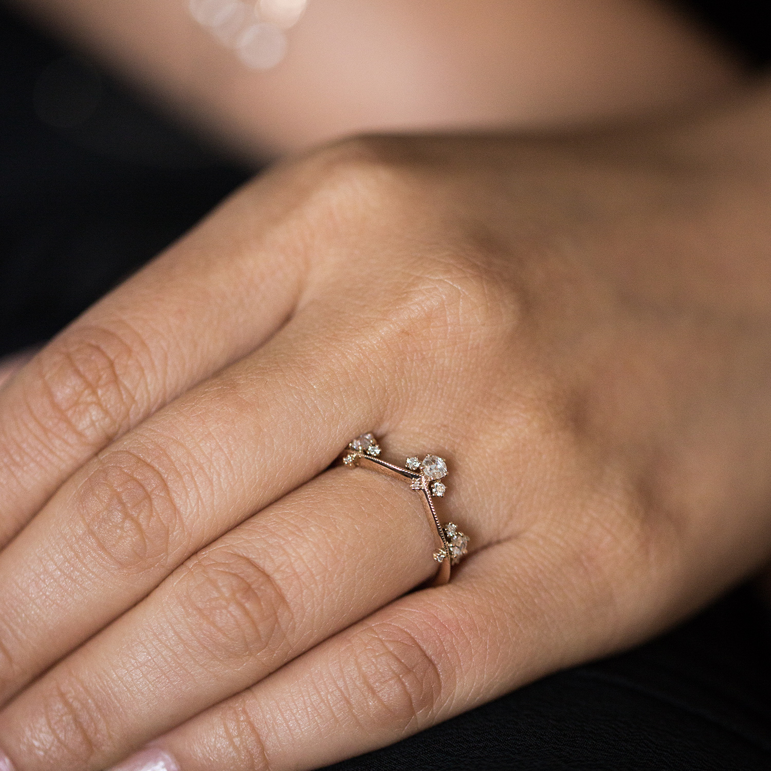 Curved Crown Ring 
