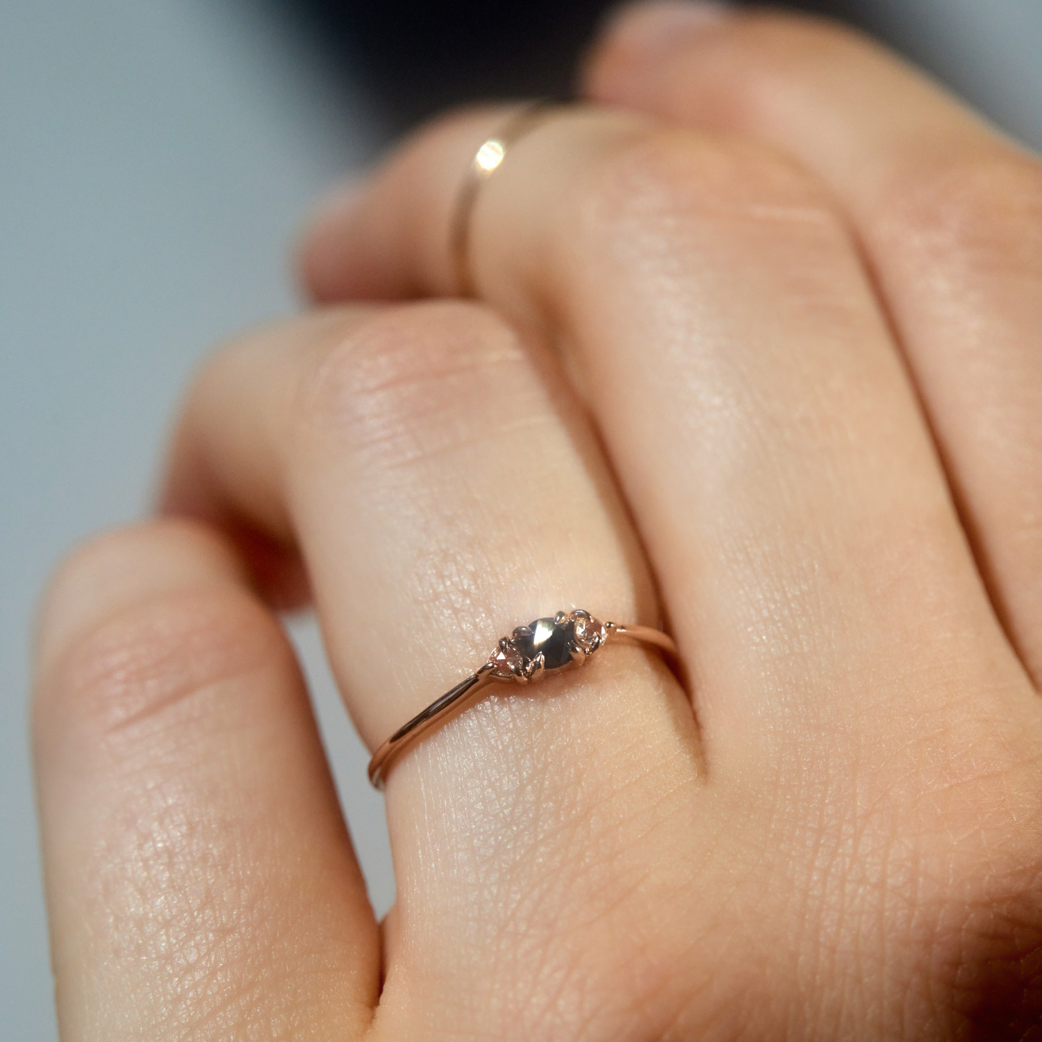 Slumberous Light Ring, Black Diamond 
