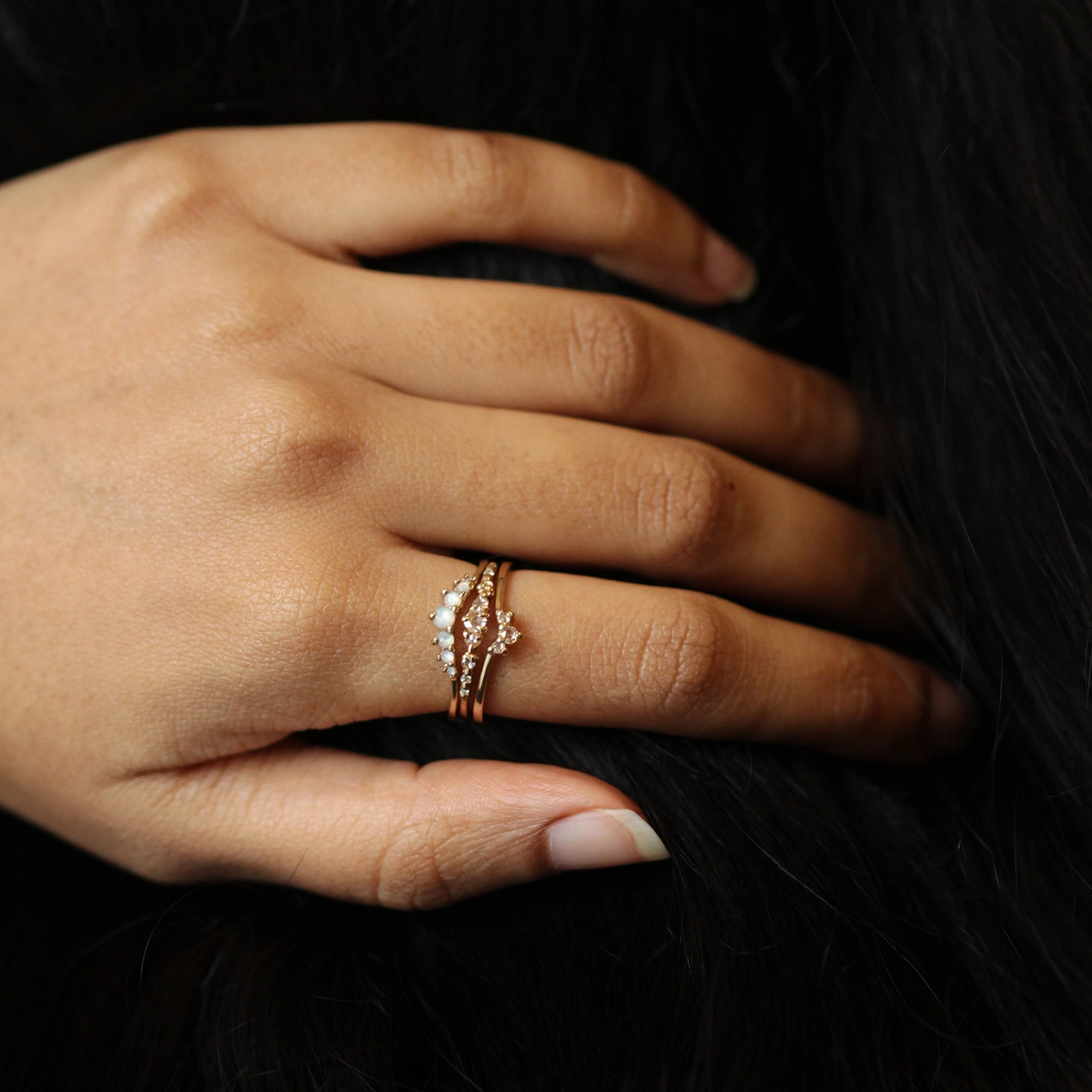 Beacen Mother of Pearl Ring 