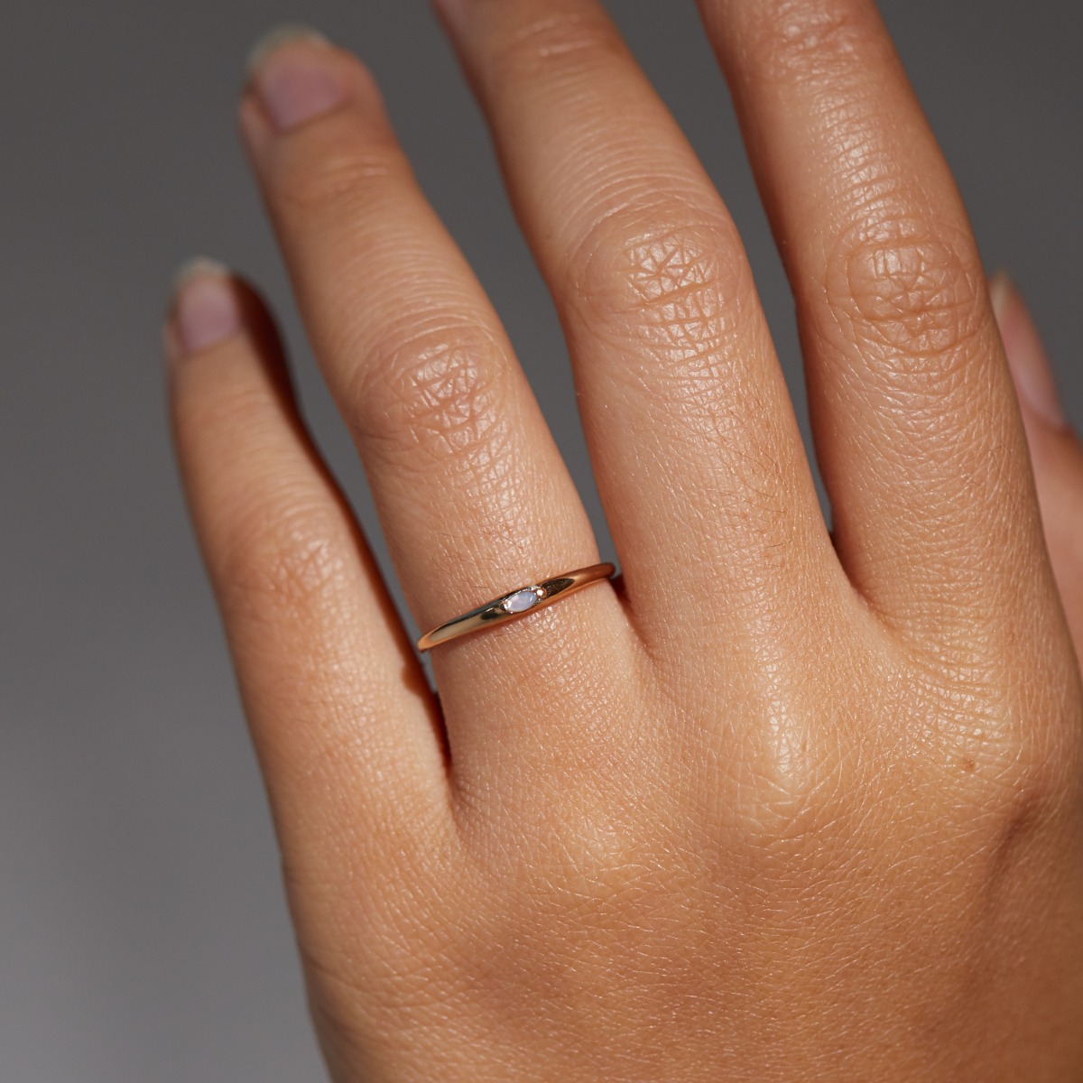 Moondew Signet Ring