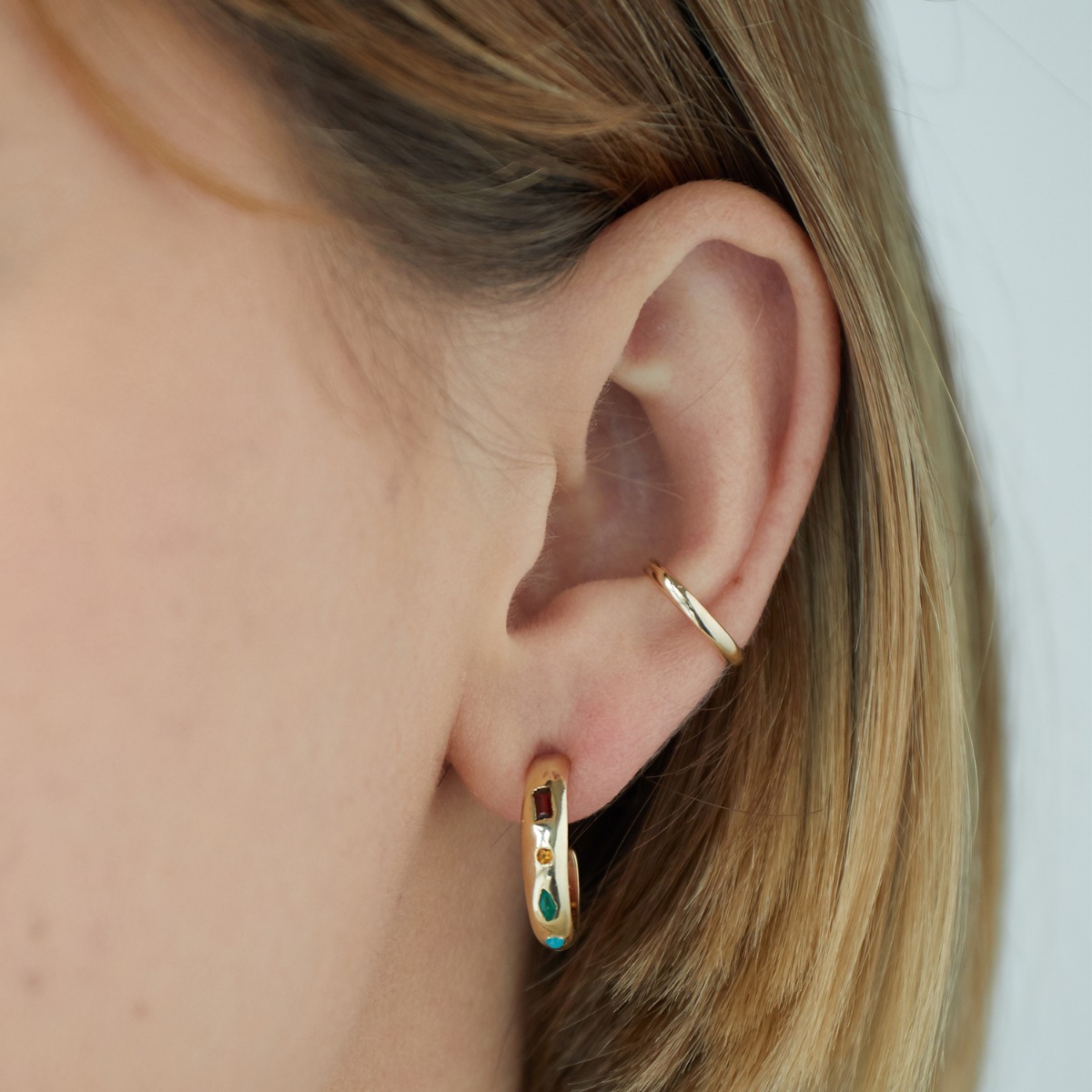 Baby Grand Mineral Hoops (Pair) 